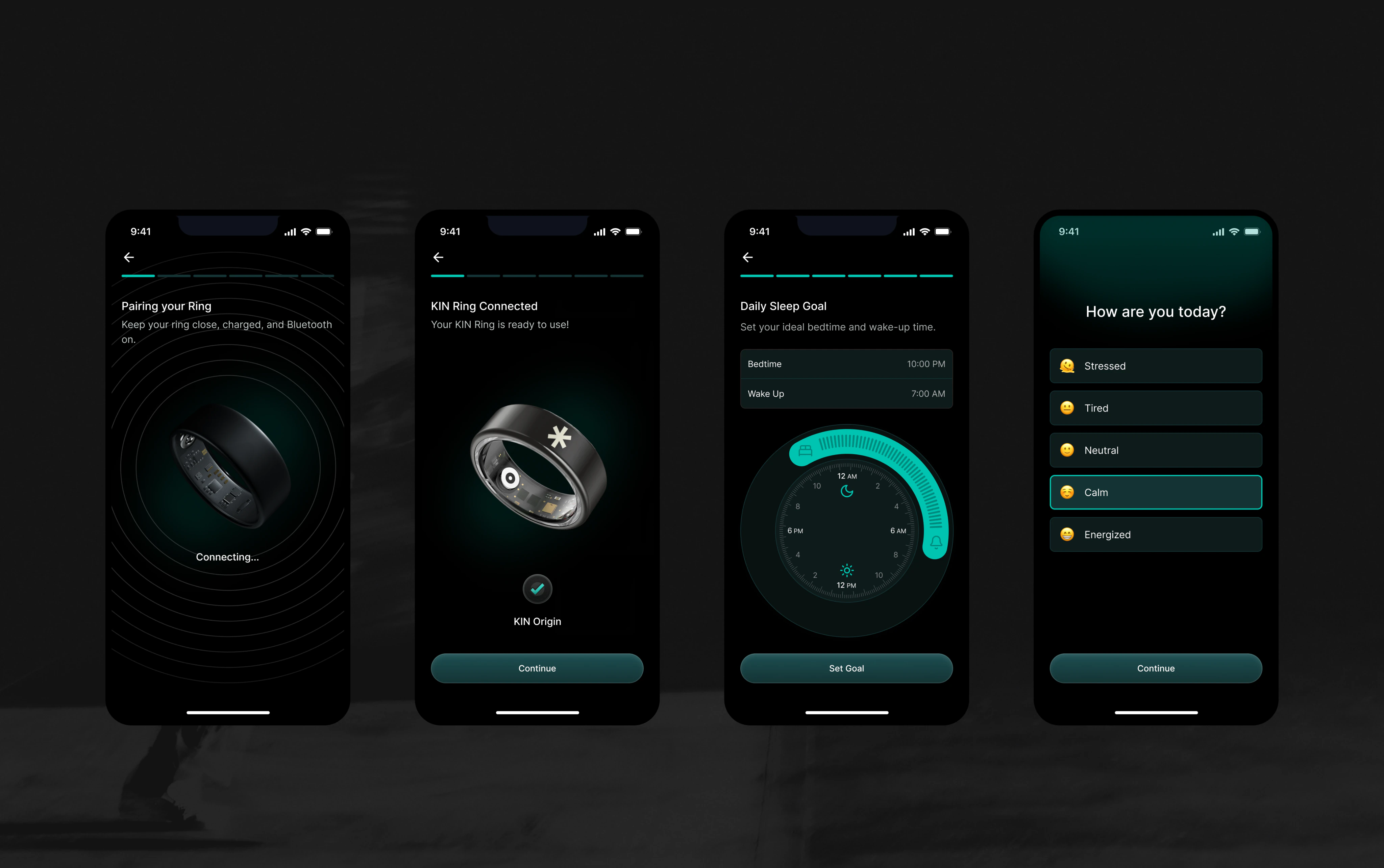 KIN Smart Ring interface detail